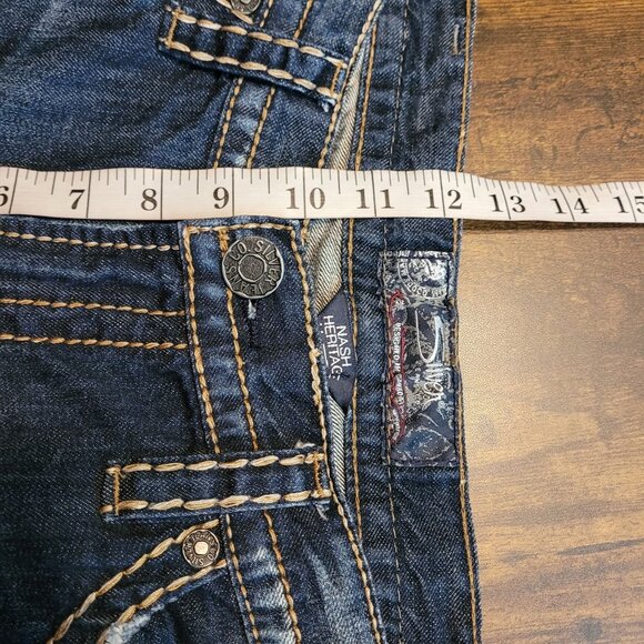 Silver Jeans Tag 36x34 Measures 38x35 Nash Heritage Straight Thick Stitch - Picture 8 of 10